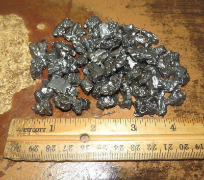 250 gm LOT OF  CAMPO DEL CIELO METEORITE CRYSTALS 3-5 GMS IN SIZE 1/4 KILO JAL