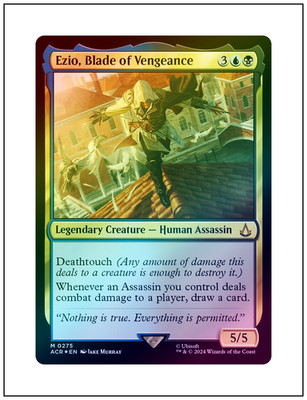 1x Ezio, Blade of Vengeance, Foil, Magic the Gathering MTG NM