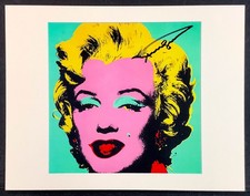 Marilyn - Andy Warhol grande litografia firmata a mano - FRAME READY 14x18 pollici