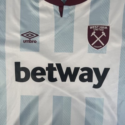 Rare Original West Ham United 2021/2022 Away Football Shirt Mens 2XL XXL