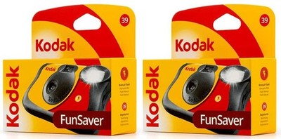 2 x ZWEI Kodak Fun Flash Einweg SUC Kamera 27exp. + 12 GRATIS = 39exp. UK Neu in Verpackung