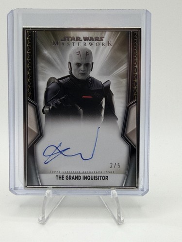  Grand Inquisitor-silver frame  auto 2/5  2025 Topps Star Wars  Masterwork 