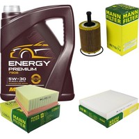 Mann Inspektionspaket 5L Mannol Energy Premium 5W-30 FüR VW Polo 1.9 TDI 1.4 Fox