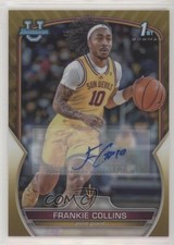 2022 Bowman U Chrome Prospect Gold Refractor 6/50 Frankie Collins #97 Auto h3a