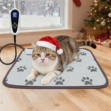 Cat Heating Pad, 18 18In Waterproof Heated Dog Paw 18.0"L x 18.0"W x 0.5"Th