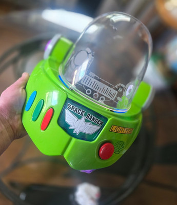 Disney Toy Story Buzz Lightyear Space Ranger Armor Jet Pack Helmet Lights Sound