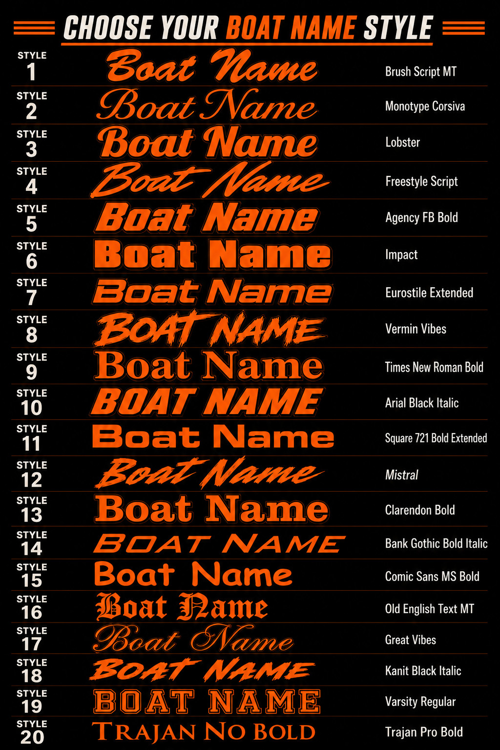 Boat Name Decal / Custom Hull Graphic / Premium Marine Vinyl Lettering alternate view 2