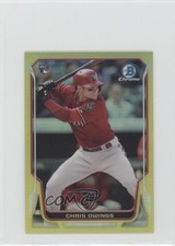 2014 Bowman Chrome Minis Yellow Refractor 20/25 Chris Owings #231 0g4