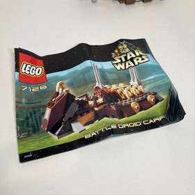 LEGO Star Wars Battle Droid Carrier 7126 Complete W Instructions + Minifigures