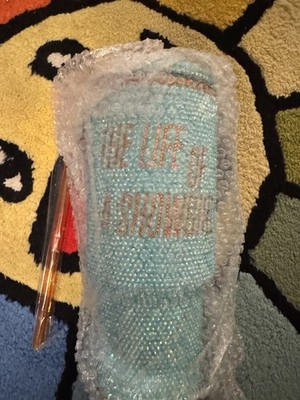 Taylor Swift The Life of a Showgirl Glitter Tumbler 30oz Mint Green - Brand New