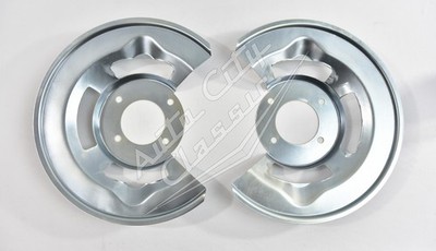 1964-1967 Ford Mustang disc brake dust splash shields 4 piston disc brakes front