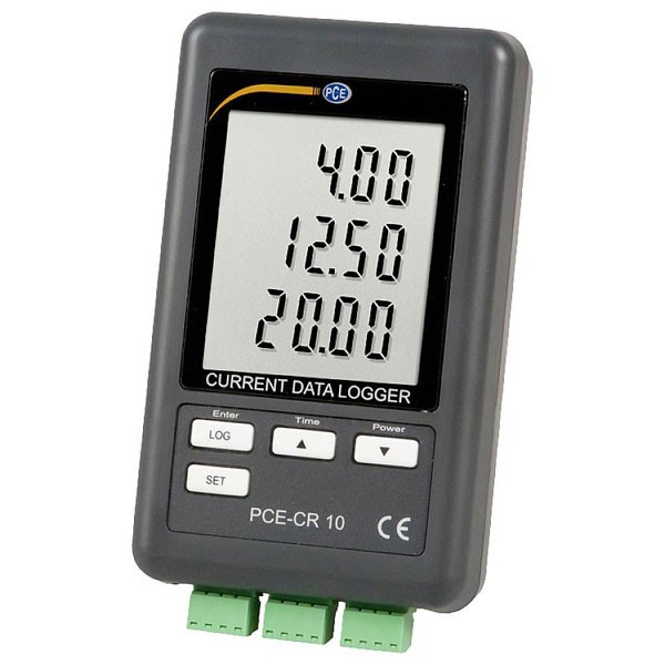 PCE Instruments Current Data Logger 3-Channel 0/4-20 mA LCD Display