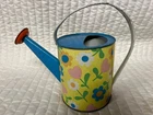 Vintage 1960’s Flowers & Hearts Ohio Art Litho Metal Tin Toy Watering Can