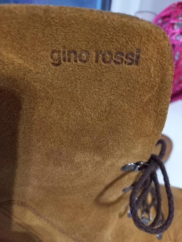 Women Gino Rossi Boots Orange Suede 40 - Bild 2 von 4