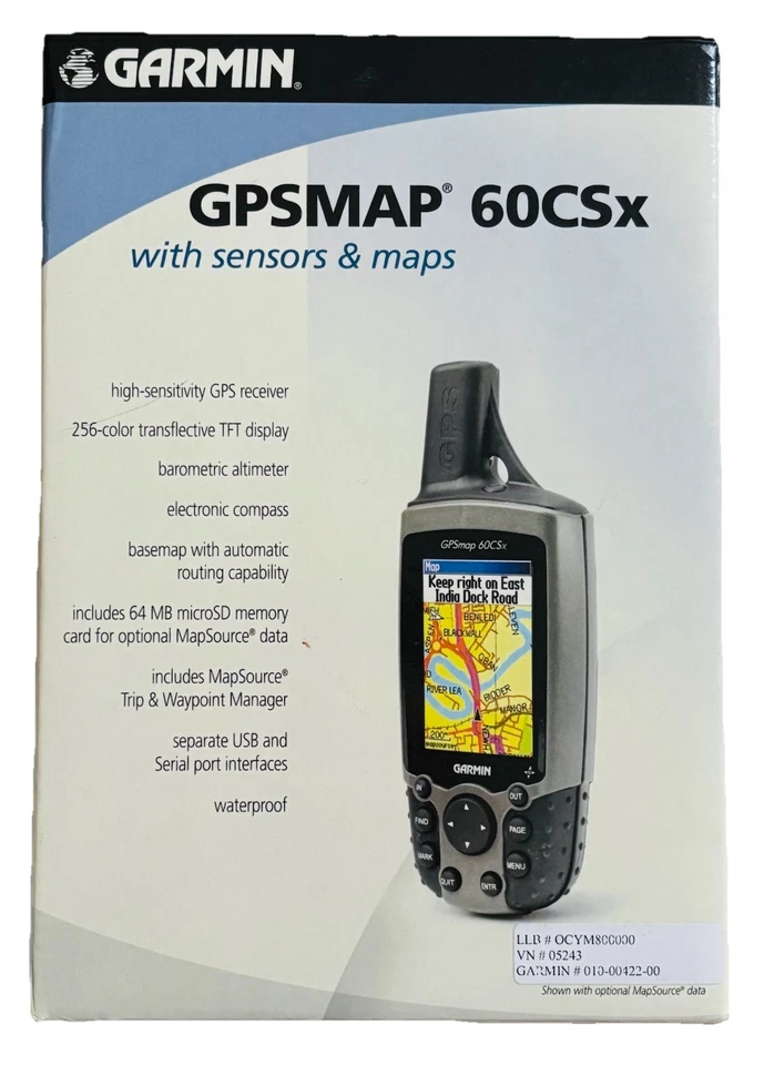 Garmin GPSMAP 60Cx Handheld GPS Color Map Hiking Outdoors Hunting w/DVD - Tested - Image 2 of 4