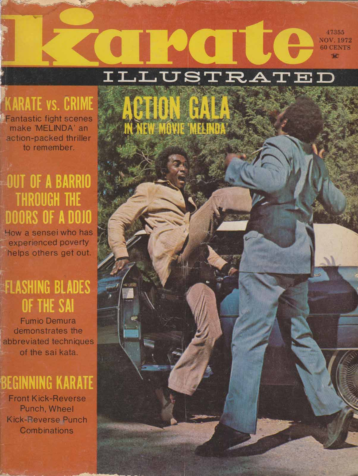 Karate Illustrated Vol 3 Issue 6 Low Grade Nov 1972 Black Belt Magazine