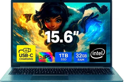 Difinity Notebook 15,6 Zoll | Intel Quad 2.90GHz | 32GB RAM | 1TB SSD | Win 11