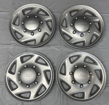 Ford Van E150 E250 Wheel Rim Cover Hub Cap 7 Angled Spokes 16 4 Set 97-14 Oem Ford Van E150 E250 Wheel Rim Cover Hub Cap 7 Angled Spokes 16 4 Set 97-14 Oem