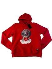 Men  s 100 Authentic ETNT Hoodie Size Large / Color Red