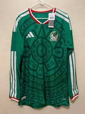 Mexico 2026 World Cup Authentic Adidas Home Long Sleeve Jersey Size Men  s L