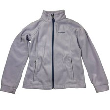 Columbia Benton Youth Girls Lavender Purple Zip Fleece Jacket Coat
