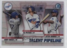 2020 Bowman Talent Pipeline Trios Chrome Kody Hoese DJ Peters Jeter Downs y0i