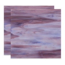 4 x 4 Inch Transparent Stained Glass Sheets, 2 Sheets Mosaic Glass Variety Pa...