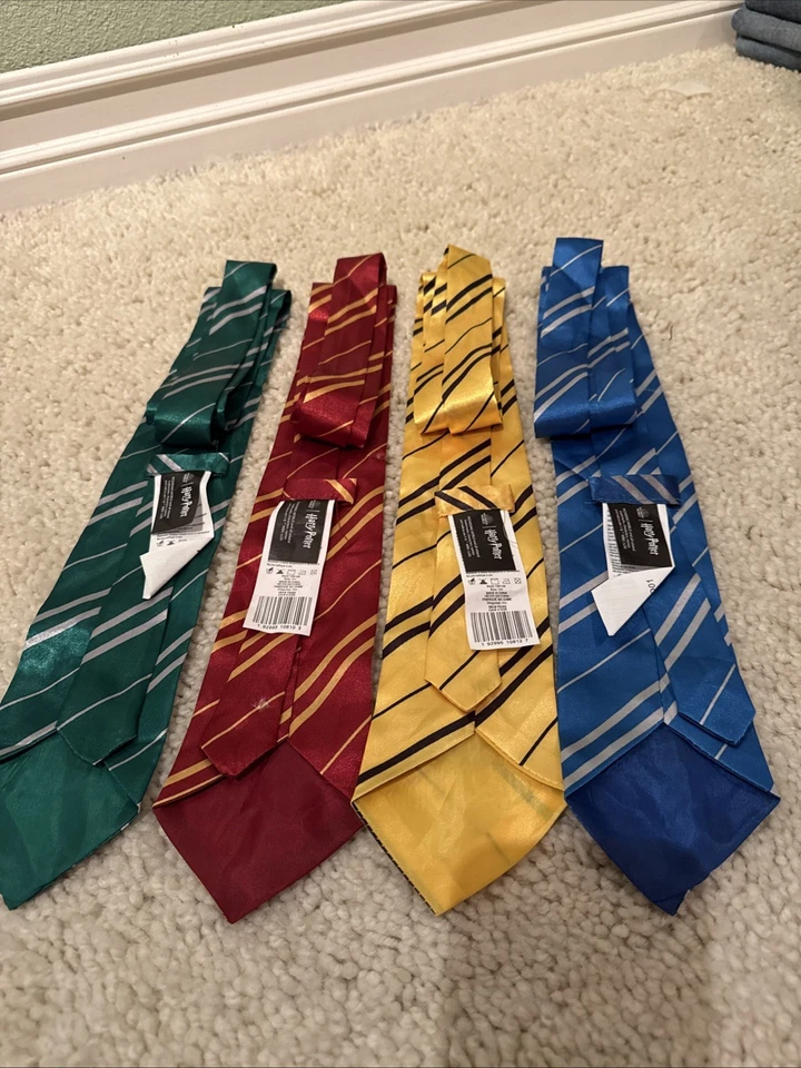 Harry Potter Costume Props Wizards Mens Tie for Fancy Halloween Outfit - Image 2 of 4