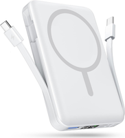 podoru For Magsafe Powerbank, 10000Mah Magnetische Wireless Power Bank Mit USB-C