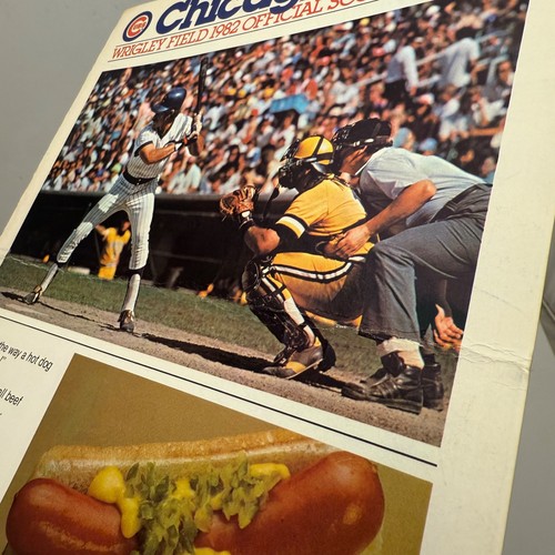 Chicago Cubs vs Pittsburgh Pirates July 1st 1982 Scorecard Ryne Sandberg 2 Hits! - Picture 4 of 15