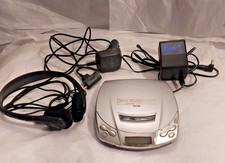 Sony Discman ESP2 D-E206CK Mega Bass CD Player Silver Tested Works W/Acessories.