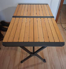 Bo-Camp Maryland Campingtisch Bambus grau 111x72 Rolltisch