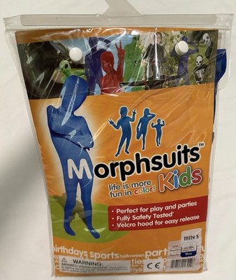 New Morphsuits Kids Blue Costume Party Halloween Size Medium 3' 11'' - 4' 5''