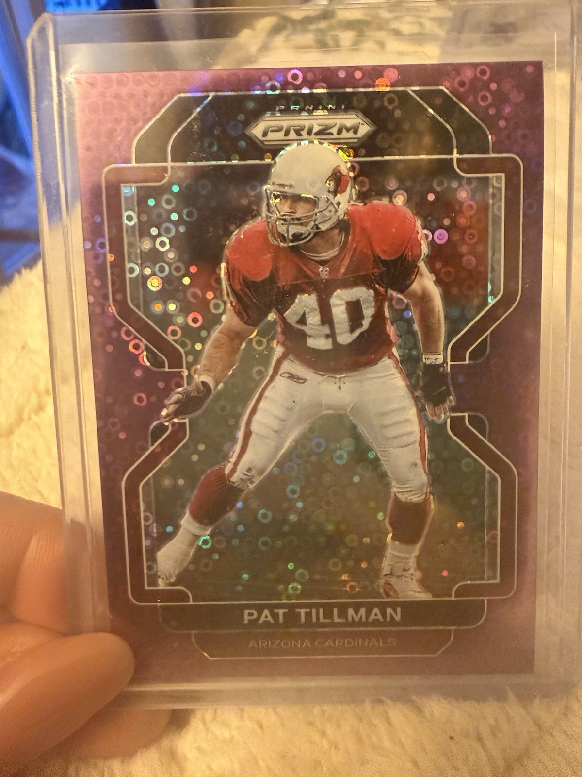2021 Panini Prizm - Pat Tillman #83 Purple No Huddle Prizm /35