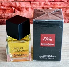 Yves Saint Laurent Pour Homme By YSL EDT Spray 80ml 2.7 fl oz New In Open Box