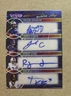 2025 Leaf Vivid Football Brandon Curtis Lyons Dia Bell Quad Autograph Card #d /6