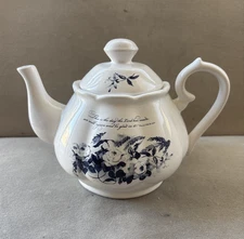 Day Spring Classic Floral Teapot w/Psalm 118:24