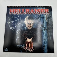 Hellraiser Widescreen Laserdisc AUTOGRAPHED BY DOUG (PINHEAD) BRADLEY