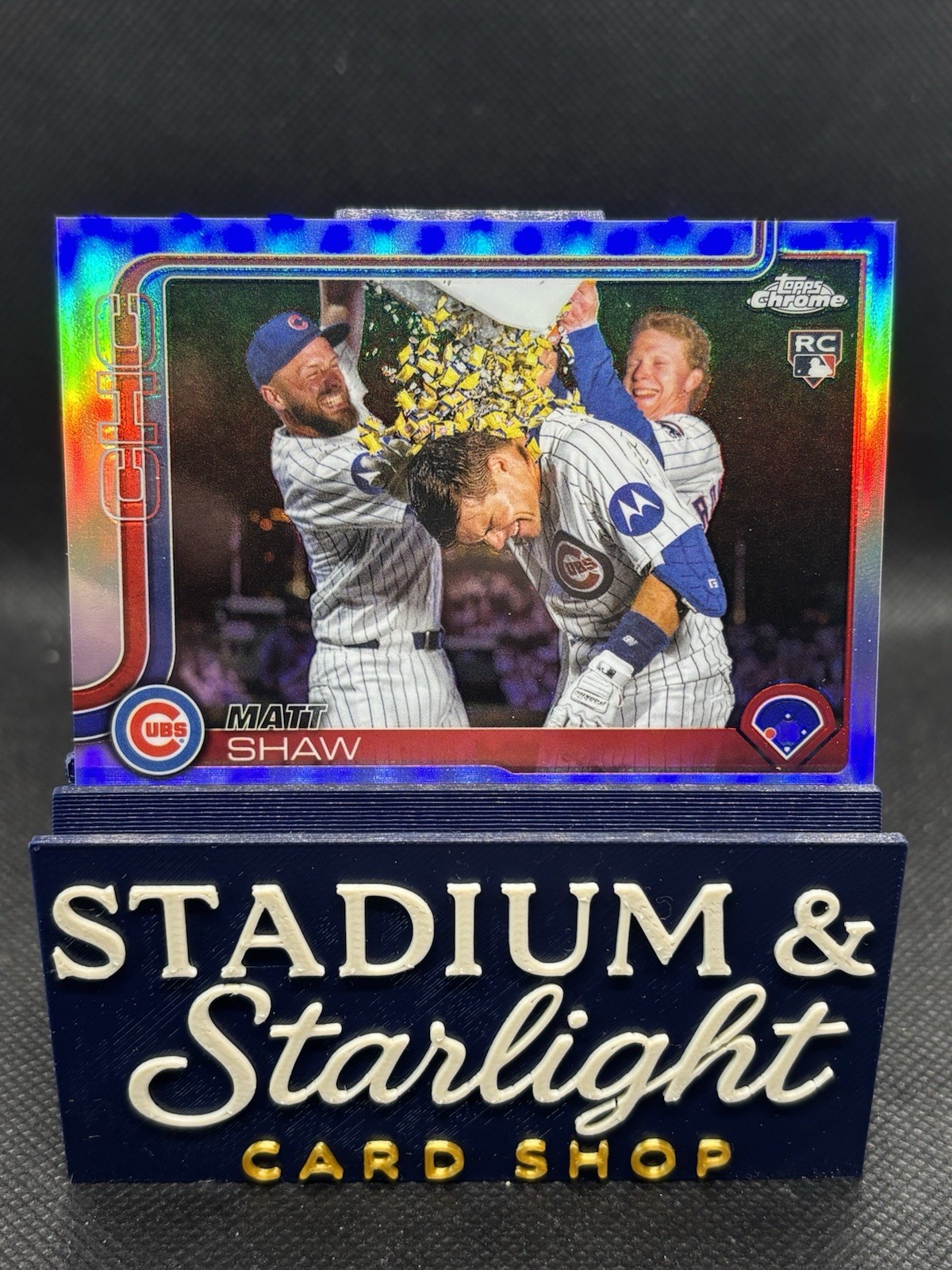 2025 Topps Chrome Update Matt Shaw Image Variation Refractor SP Cubs #USC196