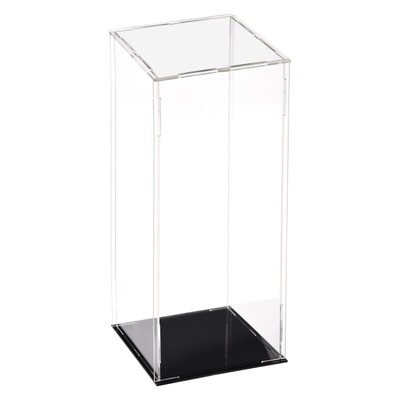 Transparent acrylic display case dust box 10x10x30cm