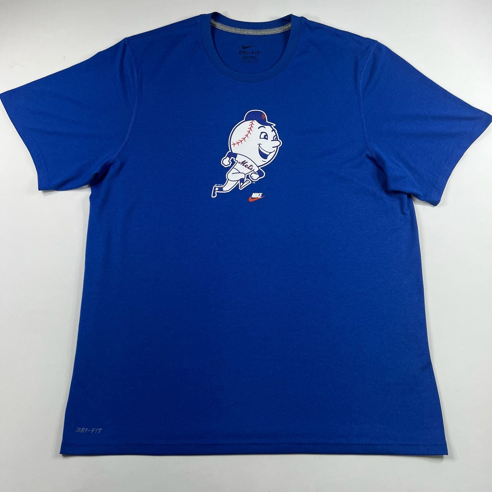 Nike New York Mets Mr. Met Mascot Dri-FIT Graphic Tee Blue Men’s Large MLB