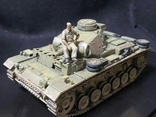 Built & Painted Tamiya 1/48 Panzer 3 Africa