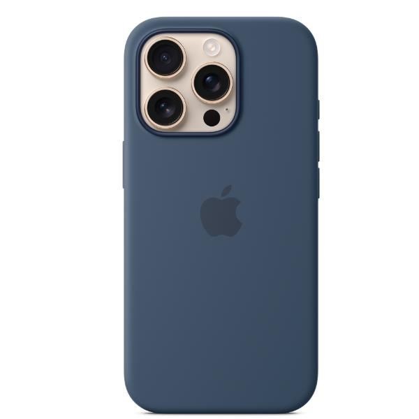 Apple Blu Custodia In Silicone Con Magsafe (Apple Iphone 16 Pro Max), Cover Smartphone, - Immagine 3