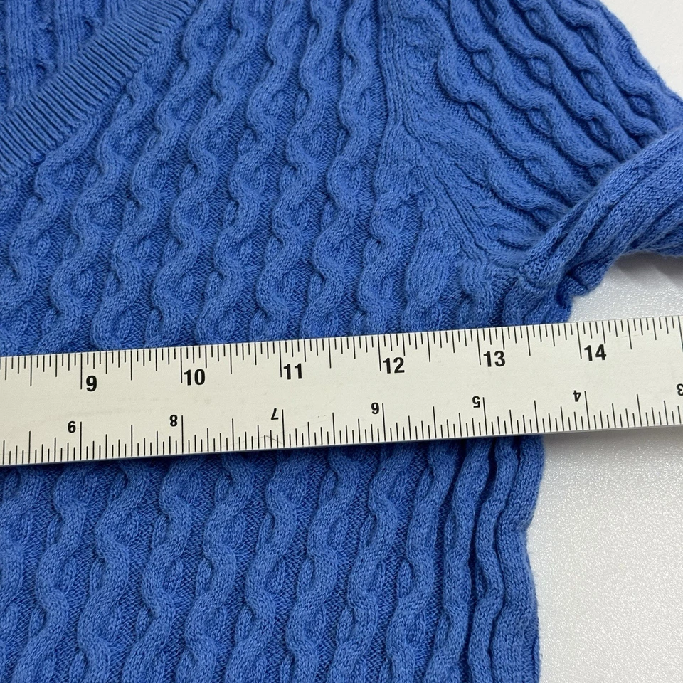 Dos suéteres Sonoma Life + Style para mujer talla XS azul marino azul claro texturizado Foto 4 de 4