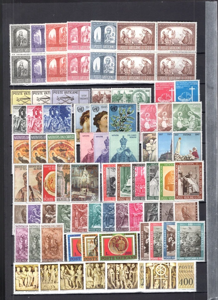 Vatican Lot 325 Stamps Most Mint Many Sets Many NH See Scans - Image 2 of 4