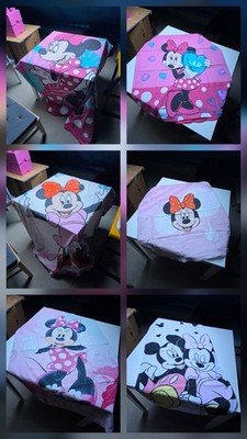 Mini Maus Bettwäsche 2 Stück,Kissen 80x80 und Laken 135x200. Handtücher