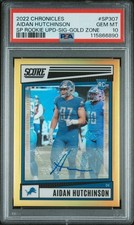 2022 PANINI CHRONICLES SCORE PREM ROOKIES UPDATE AIDAN HUTCHINSON 47/50 PSA 10