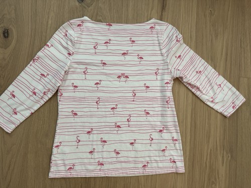 Camiseta túnica flamenco con lentejuelas Talbots para mujer grande 100 % algodón - Imagen 5 de 6