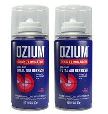 Ozium Fogger Single Shot 2 Oz Air Freshener Car Home Office Wild Cherry 2 Pack