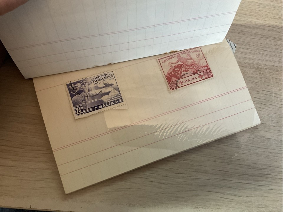 NICE COLLECTION OF STAMPS IN A NOTEBOOK. SOME MINT EXAMPLES. LOOK ...